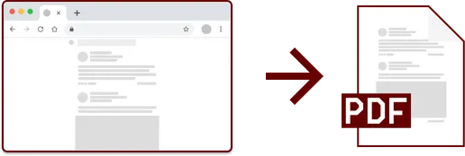 convert webpage to pdf